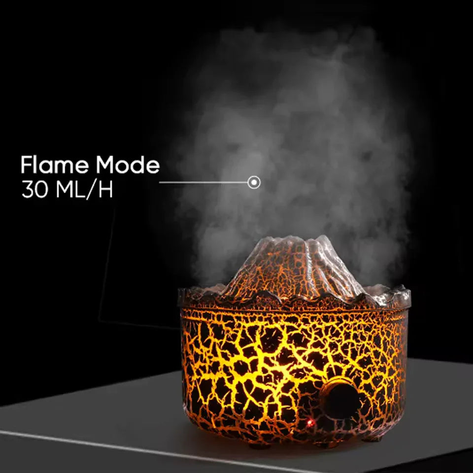 Volcano Flame Aromatherapy Essential Oil Diffuser - Clarify.pk