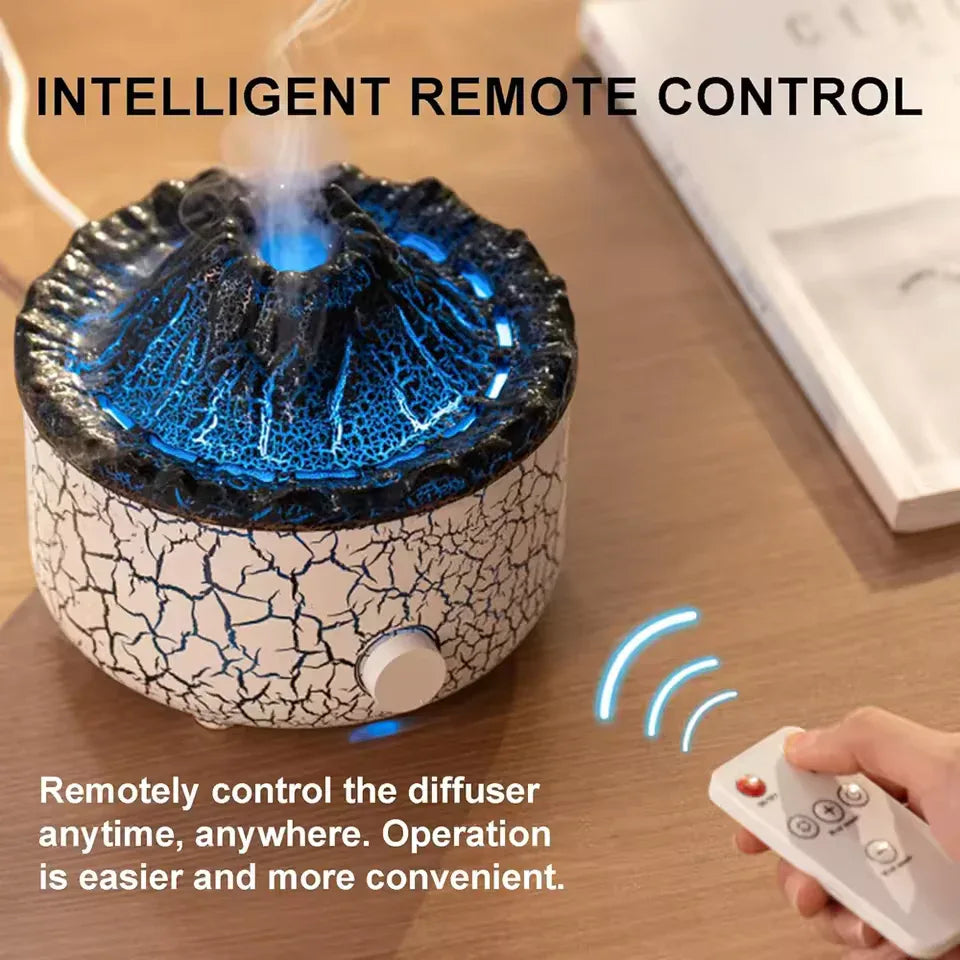 Volcano Flame Aromatherapy Essential Oil Diffuser - Clarify.pk