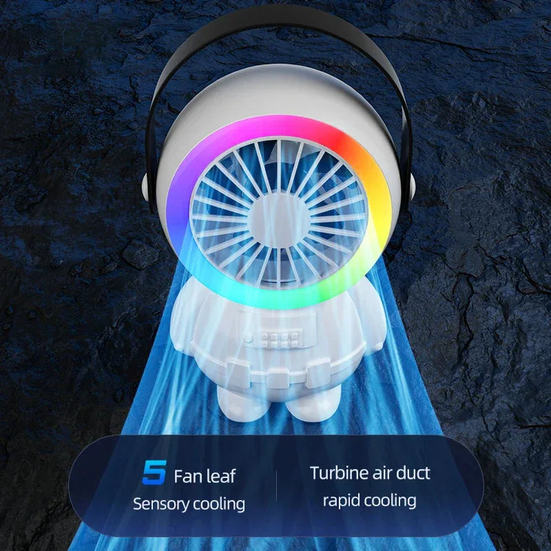 Portable USB Desktop Fan with Night Light