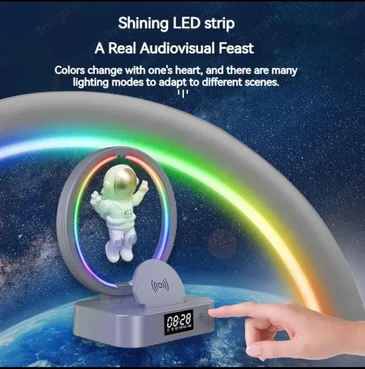 Astronaut Night Light with Bluetooth Speaker - Clarify.pk
