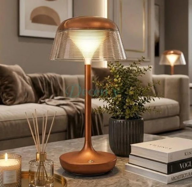 Aurora Bronze LED Table Lamp with 3 Light Modes