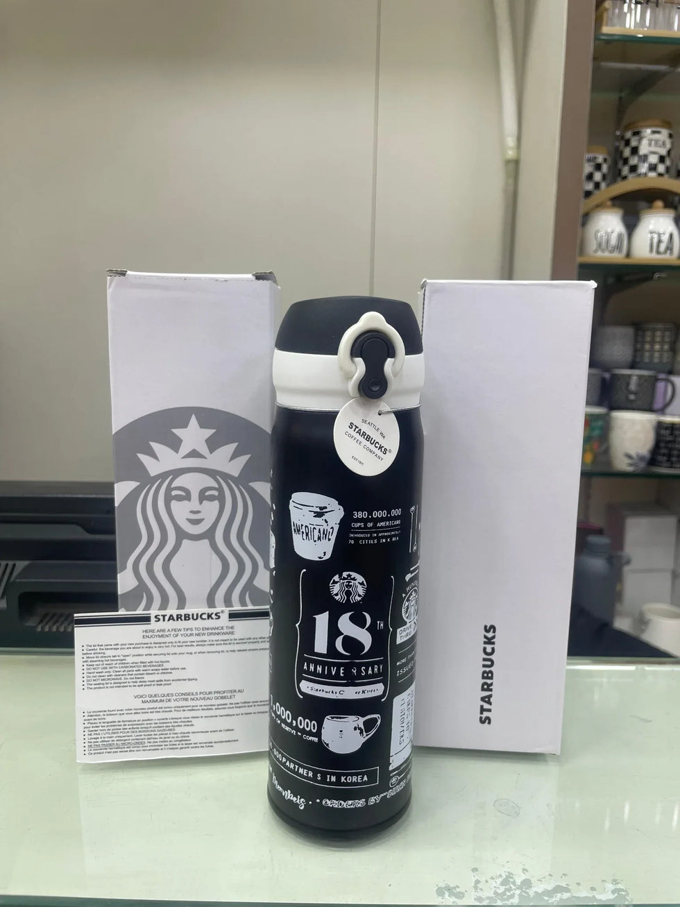 Starbucks Black & White Anniversary Bottle - Premium Edition - Clarify.pk