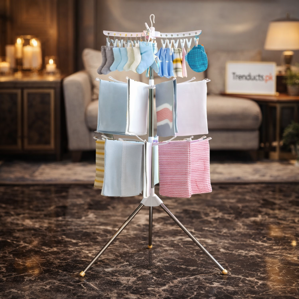 Heavy-Duty Laundry Drying Rack – Portable & Folding