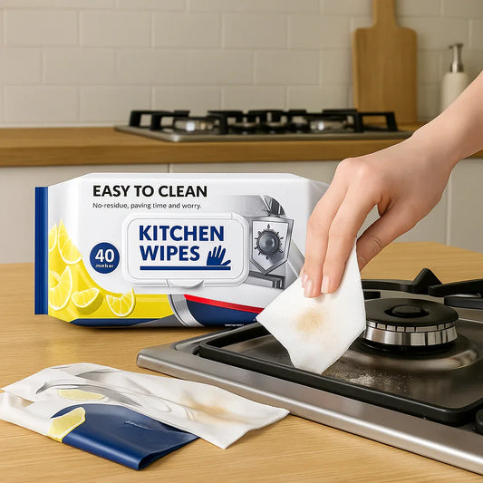 Kitchen Cleaning Wipes – Grease & Stain Remover for Quick Cleaning - Clarify.pk