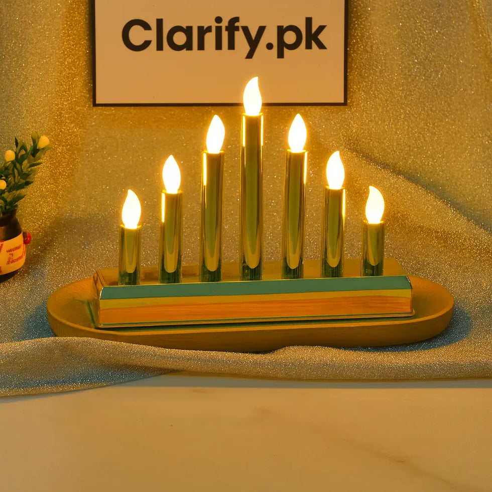 LED 7 Candle Set – Flameless Decorative Candle Lights - Clarify.pk