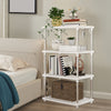 4-Tier Plastic Storage Shelves - Pantry, Kitchen & Bathroom Rack