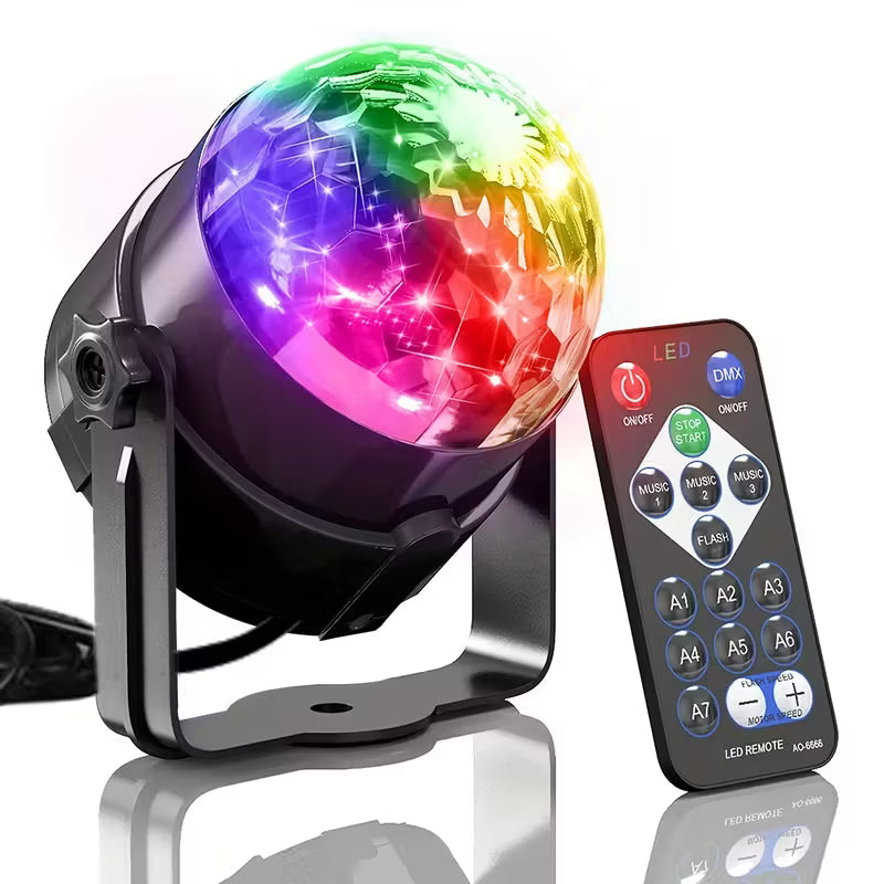 RGB Disco Ball Light with Remote Control