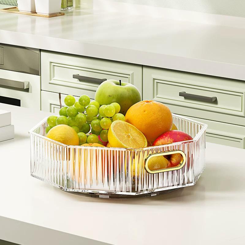 Rotating Hexagon Acrylic Tray – 360° Organizer NC