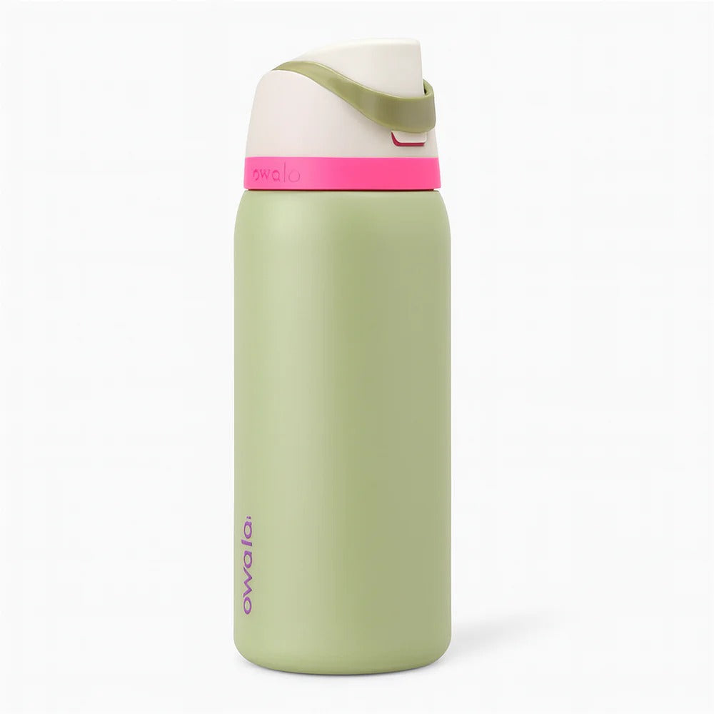 Owala FreeSip® Insulated Stainless Steel Water Bottle – 32oz Green MJ