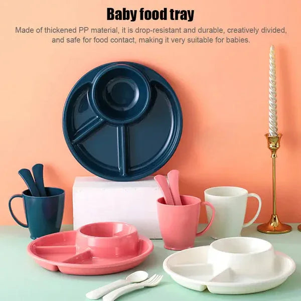 4 compartment plastic dinner plate - Food-Safe - Clarify.pk