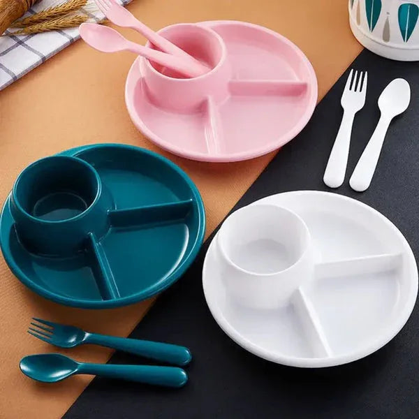 4 compartment plastic dinner plate - Food-Safe