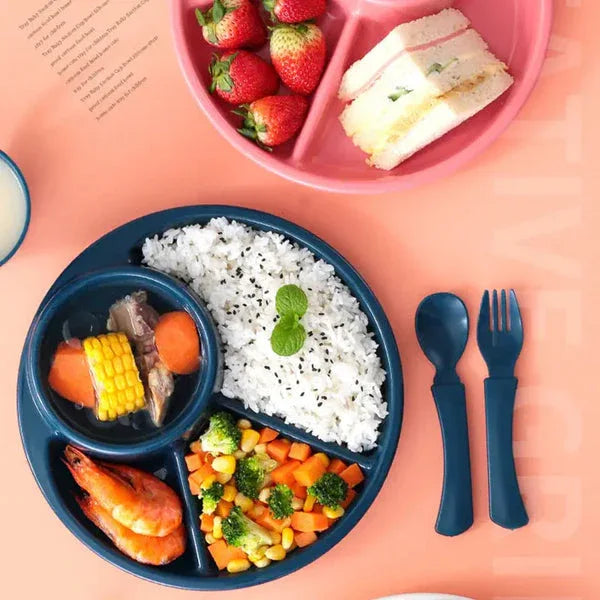 4 compartment plastic dinner plate - Food-Safe - Clarify.pk