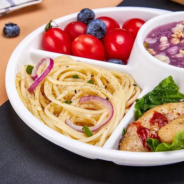 4 compartment plastic dinner plate - Food-Safe