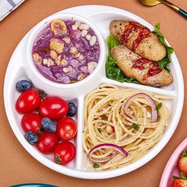 4 compartment plastic dinner plate - Food-Safe