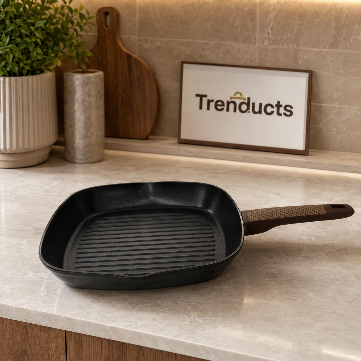 Premium BAROLY 28cm Square Grill Pan