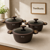Baroly Deep Casserole with Clear Glass Lid