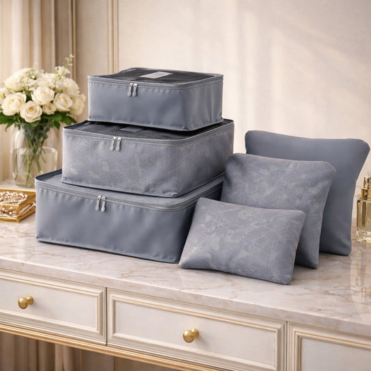 6-Piece Modular Luggage Packing Cube Set ORG