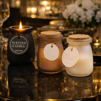 Vintage Candle Jar – Elegant Home Décor - Clarify.pk