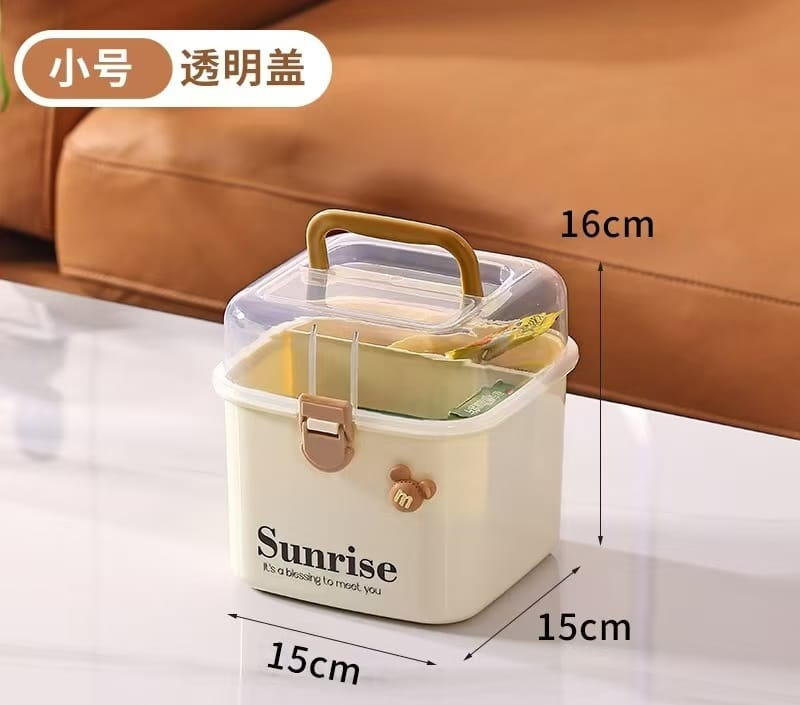 Minimalist Stackable Storage Box – Multi-Purpose Plastic Organizer