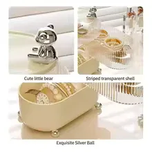 360 Degree Jewelry Organizer - Rotating Storage Box - Clarify.pk