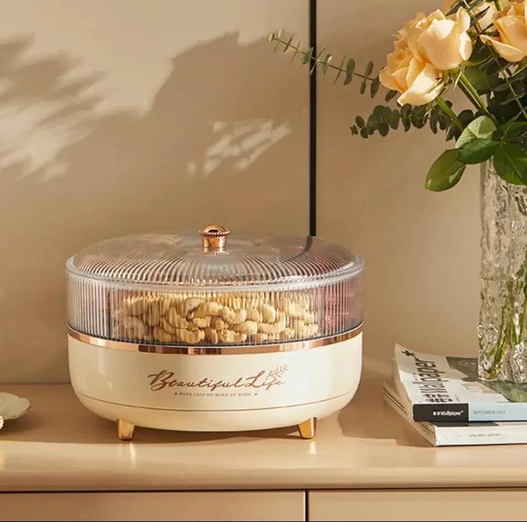 Luxury Dry Fruit Tray with Covered Design - Clarify.pk