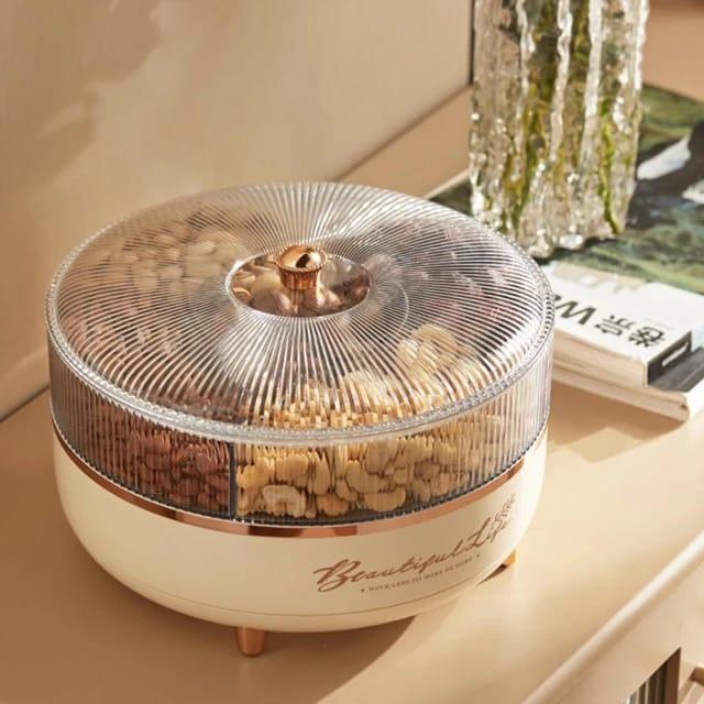 Luxury Dry Fruit Tray with Covered Design - Clarify.pk