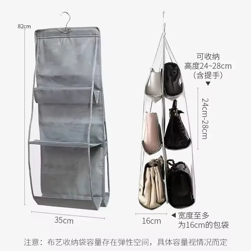 Handbag Organizer for Bedroom Wardrobe Bag Storage