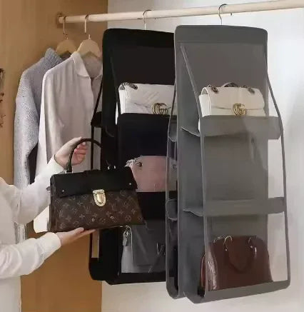 Handbag Organizer for Bedroom Wardrobe Bag Storage - Clarify.pk
