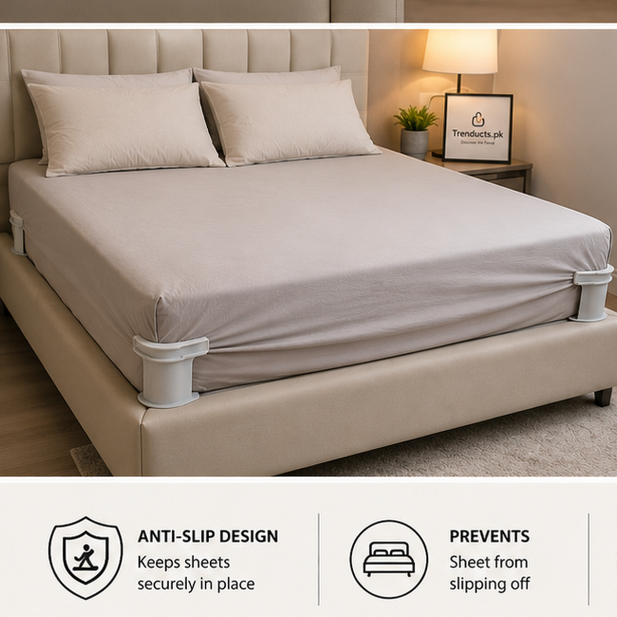 Bedsheet Gripper Set – Pack of 4