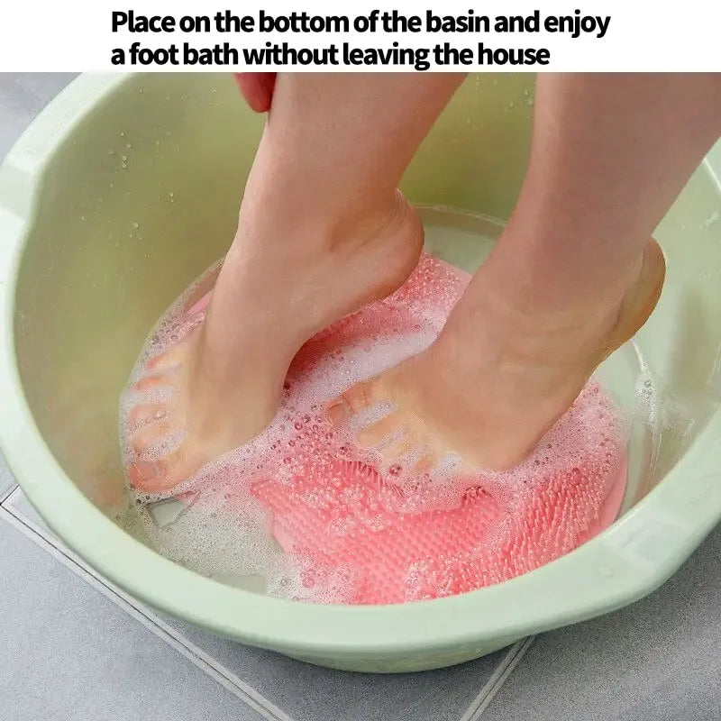 Silicone Foot Scrubber Pad with Massage & Anti-Slip - Clarify.pk