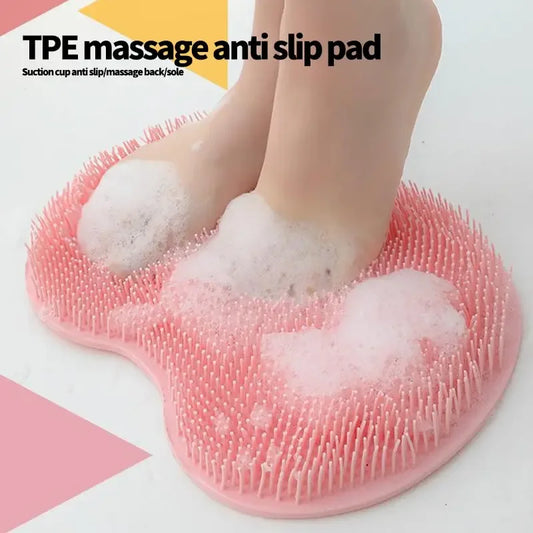 Silicone Foot Scrubber Pad with Massage & Anti-Slip - Clarify.pk