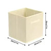 Non-Woven Storage Basket with Handle - Durable & Foldable - Clarify.pk
