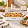 Believe Rectangular Ceramic Baking Dish with Handles