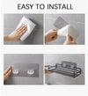 Black Bathroom Shelf Organizer - Wall Mount