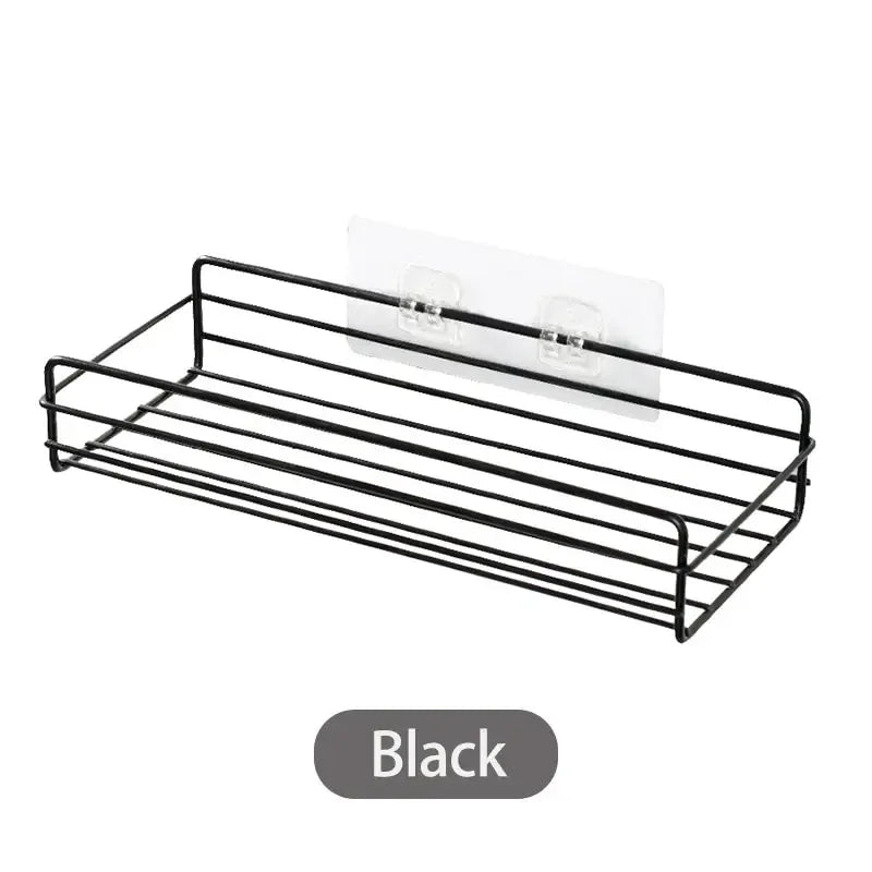 Black Bathroom Shelf Organizer - Wall Mount