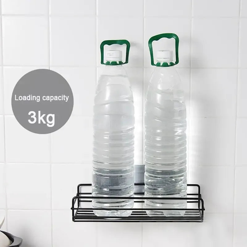 Black Bathroom Shelf Organizer - Wall Mount
