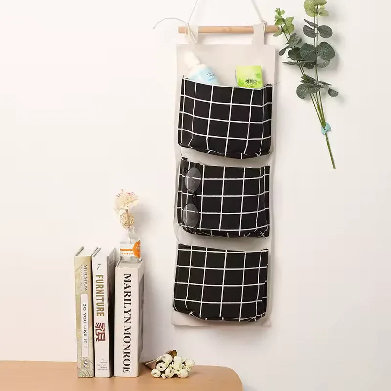Hanging Wall Storage Organizer with 3 Pockets