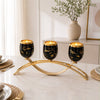 Triple Marble-Pattern Candle Stand