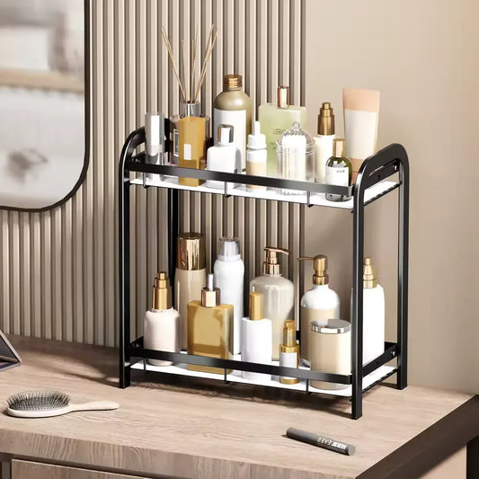 2 Tier Bathroom Counter Organizer - Sturdy & Stylish - Clarify.pk