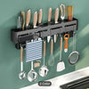 Wall Mounted Knife Holder with Utensil Hooks - Clarify.pk