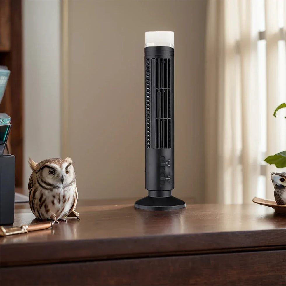Bladeless Desktop Tower Fan for Home & Office