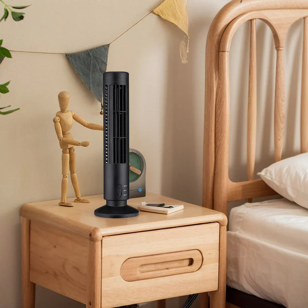 Bladeless Desktop Tower Fan for Home & Office