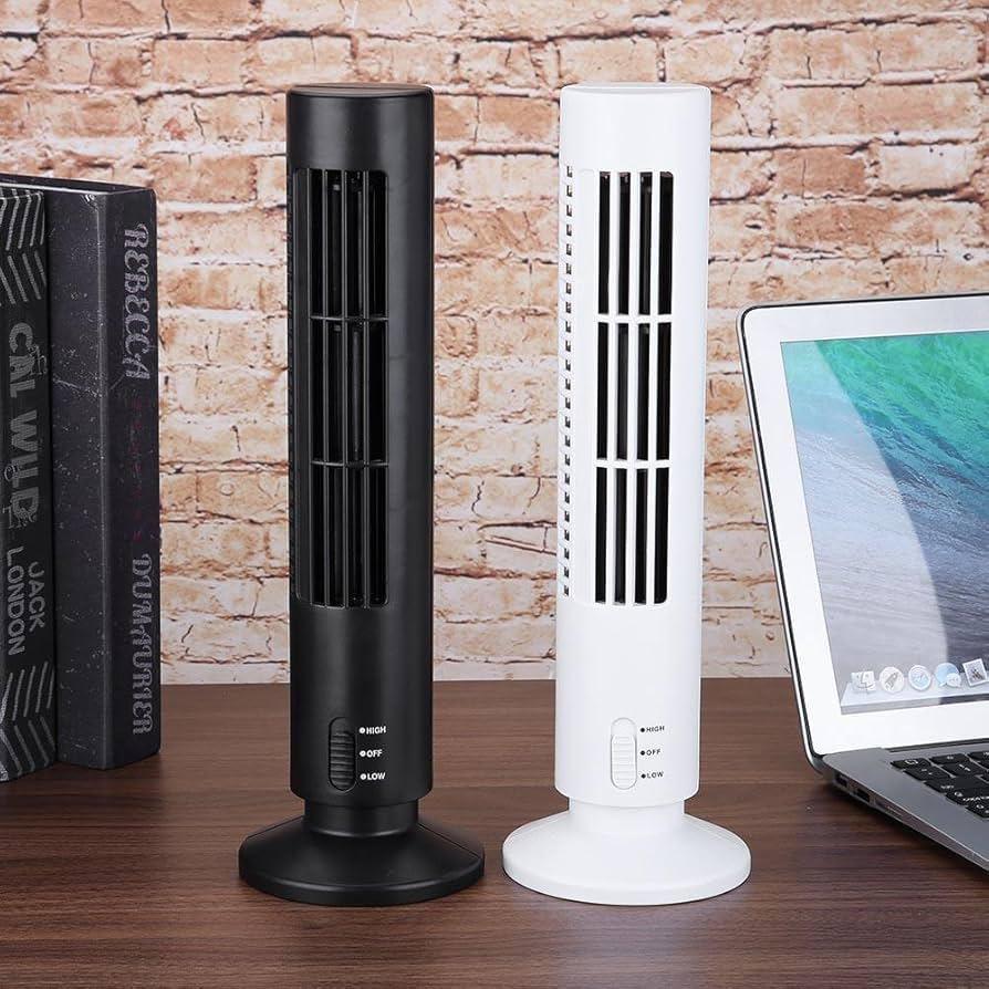 Bladeless Desktop Tower Fan for Home & Office - Clarify.pk