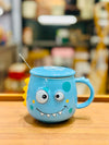 Monster Character Mug with Lid & Spoon