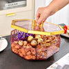 Luxury Hexagon Dry Fruit Box with Golden Lid