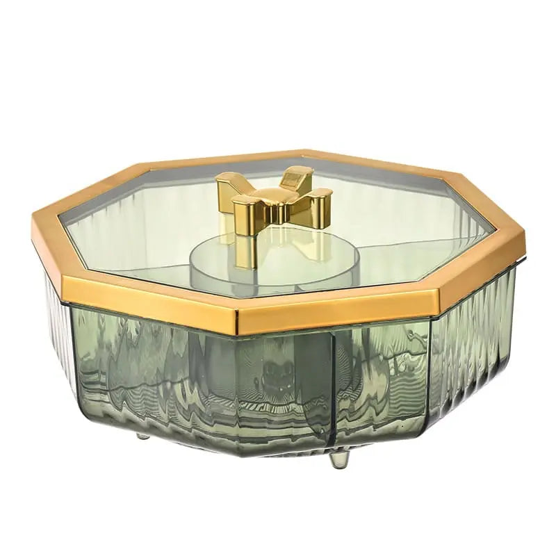 Luxury Hexagon Dry Fruit Box with Golden Lid