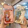 Cartoon Bear Water Bottle with Strap (Random color) - Clarify.pk