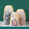 4 Piece Travel Storage Bags with Daisy Print - Clarify.pk