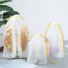 4 Piece Travel Storage Bags with Daisy Print - Clarify.pk