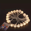 20 PCS Bubble Ball LED String Lights - Warm Glow Decor - Clarify.pk